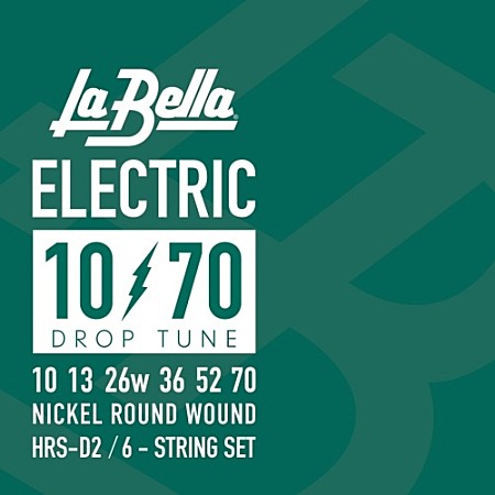 LA BELLA HRS-D2 струны для электрогитары 10 - 70 Drop