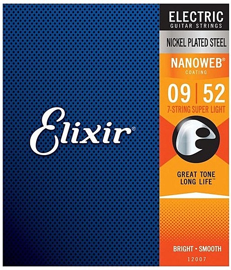 ELIXIR 12007 NANOWEB струны для 7-струнной электрогитары