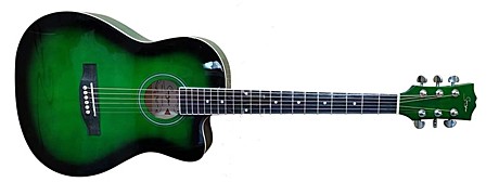 SMIGER GA-H10-38-GR акустическая гитара, зеленая