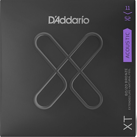 D'ADDARIO XTABR1152 струны для акустической гитары с супертонким защитным покрытием 11-52