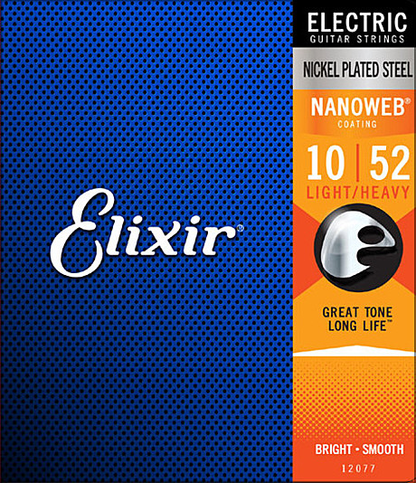 ELIXIR 12077 NanoWeb  струны для электрогитары 10-52