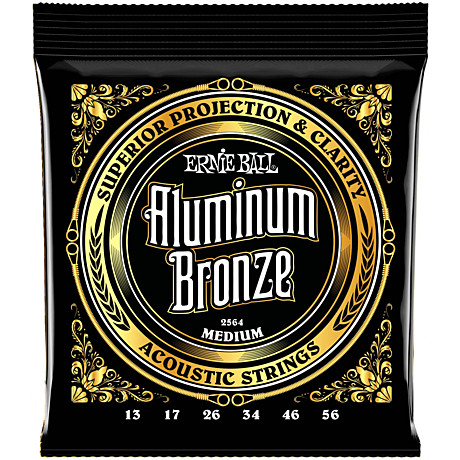 ERNIE BALL 2564 ALUMINUM BRONZE струны для акустической гитары 13 -56