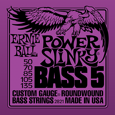 ERNIE BALL 2821 струны для 5-ти струнной бас-гитары 50-135