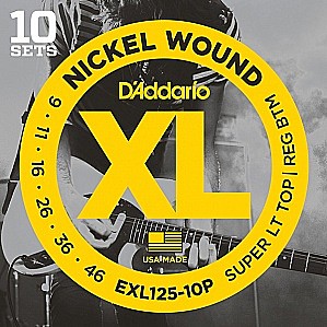 D`ADDARIO EXL125-10P струны для электрогитары 9-46