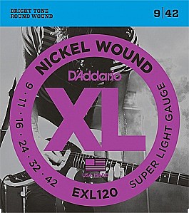 D`ADDARIO EXL120 струны для электрогитары 9-42