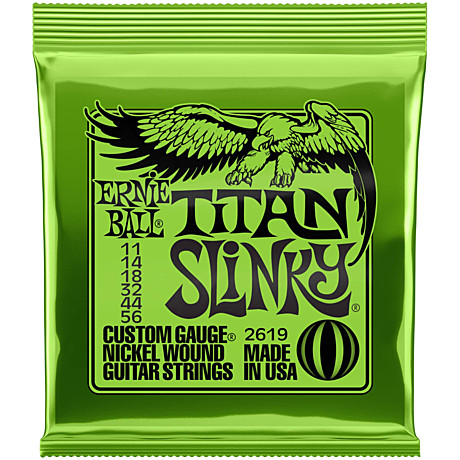 ERNIE BALL 2619 Nickel Wound Slinky Titan 11-56 - Струны для электрогитары