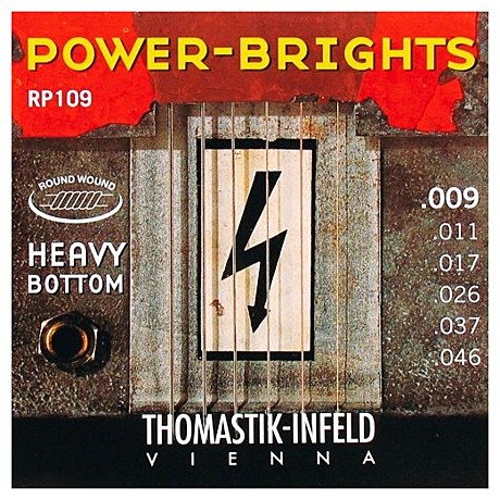 THOMASTIK RP109 Power-Brights Heavy Bottom Комплект струн для электрогитары, 9-46
