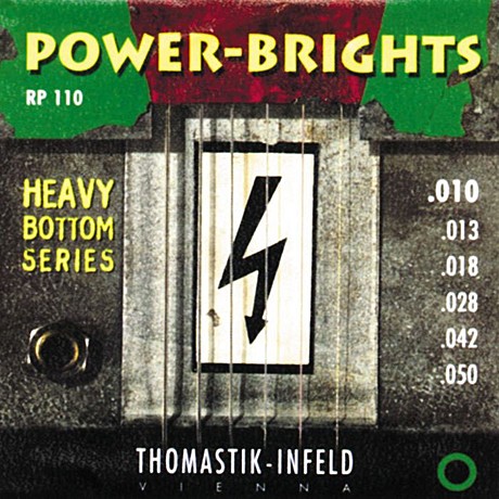 THOMASTIK RP110 Power-Brights Heavy Bottom  струны для электрогитары, 10-50