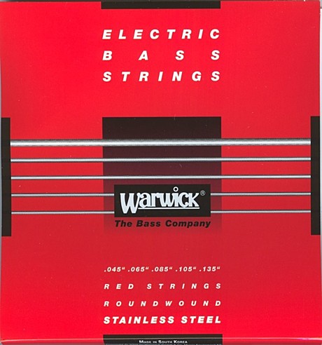 WARWICK 42301M 5B Red Low B 045/135 струны для 5-струнной басгитары 