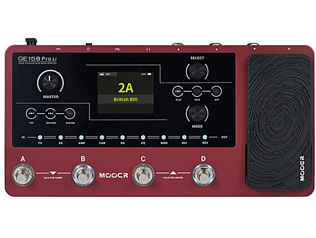 MOOER GE150Pro Li гитарный процессор на аккумуляторе с драм машиной