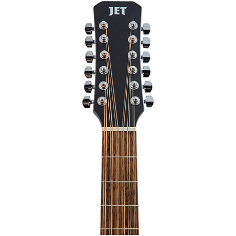 JET JDEC-255/12 BKS электроакустическая 12-струнная гитара