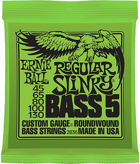 ERNIE BALL 2836 струны для басгитары,  5 струн, 45 - 130