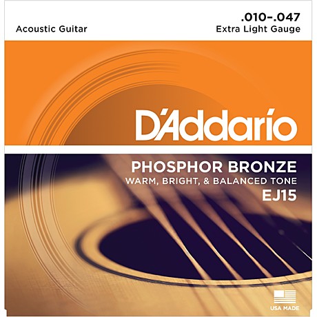 D`ADDARIO EJ15 струны для акустической гитары 10-47