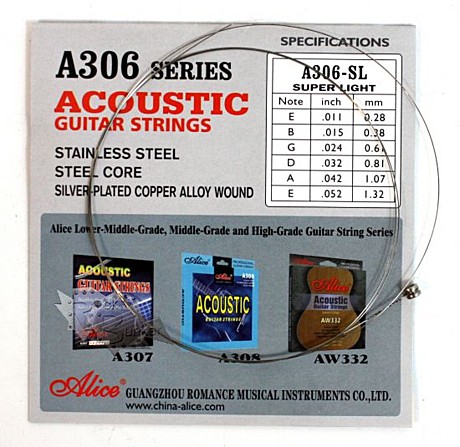 ALICE A306-SL-1 отдельная 1-ая струна для акустической гитары