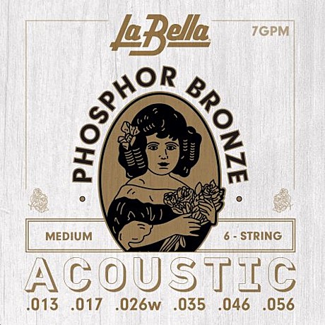 LA BELLA 7GPM струны для акустической гитары13 - 56