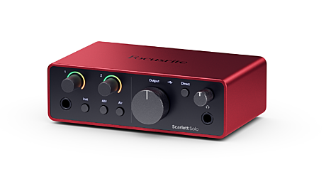 FOCUSRITE Scarlett Solo 4th Gen аудиоинтерфейс, звуковая карта