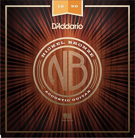 D`ADDARIO NB1256 Nickel Bronze комплект струн для акустической гитары 12-56