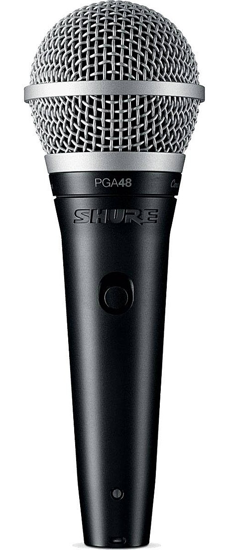 SHURE PGA48 микрофон c выключателем, без кабеля