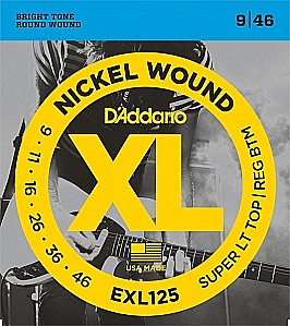 D`ADDARIO EXL125 струны для  электрогитары 9-46