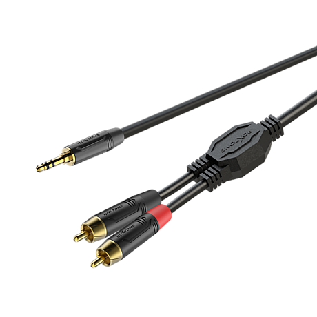 ROXTONE GPTC140/2  аудиокабель, 3.5mm stereo Jack - 2xRCA, 2м