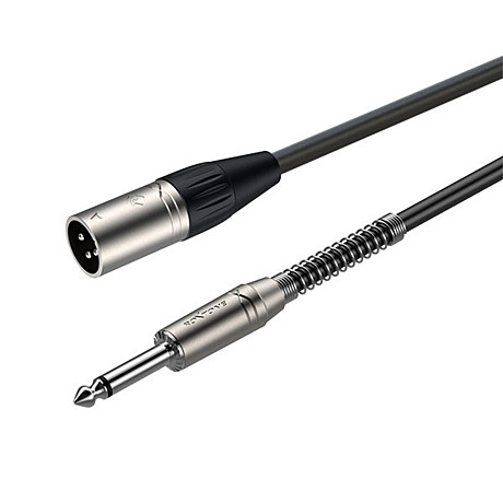 ROXTONE SMXJ250/3 кабель микрофонный, XLR 3P male - 6.3мм mono Jack, 3м