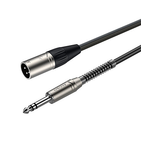 ROXTONE SMXJ260/5 Кабель микрофонный, D 6,0мм, 3P Male XLR - 6.3mm JACK stereo, 5m