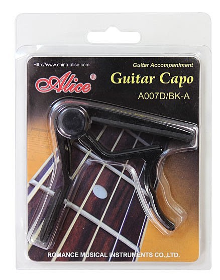 ALICE  A007D/BK-A каподастр для акустической гитары 