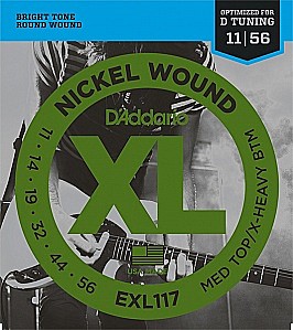 D'ADDARIO EXL117  струны для электрогитары 11-56 Drop-D