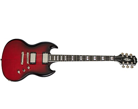 EPIPHONE SG Prophecy Red Tiger Aged Gloss электрогитара, Fishman Fluence звуксниматели с отсечкой