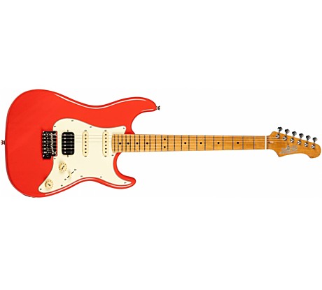 JET JS-400 CRD - электрогитара, Stratocaster, корпус тополь запеченный, 22 лада, HSS, tremolo