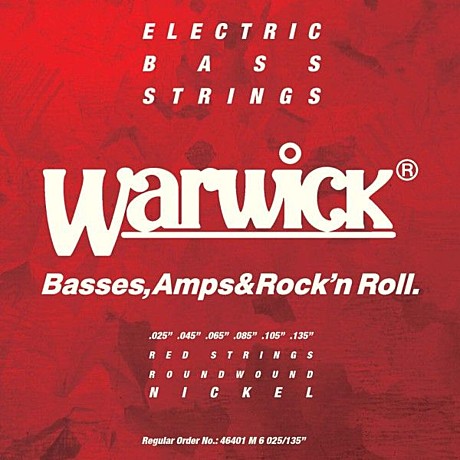 WARWICK 46401M6 струны для 6-струнного баса Red Label 25-135, никель