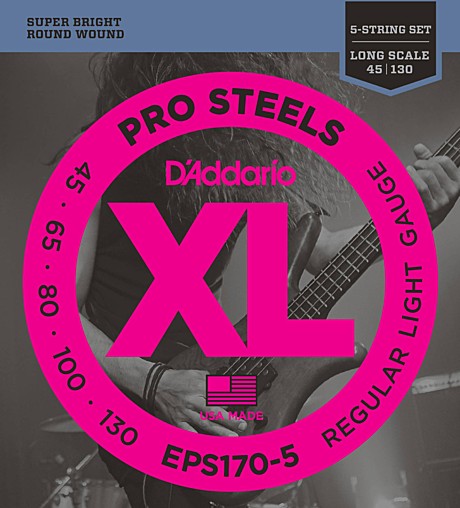 D`ADDARIO EPS170-5 45-130 струны для пятиструнной бас-гитары