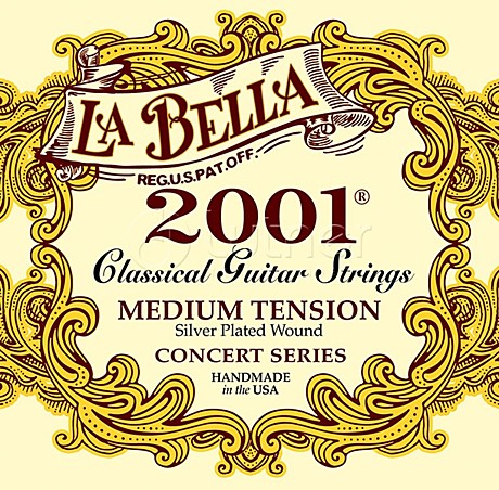 LA BELLA 2001 Medium Tension струны для классической гитары