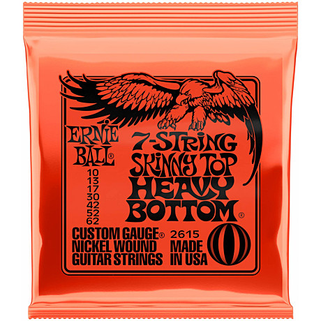 ERNIE BALL 2615 струны для 7стр. эл.гитары 10-62