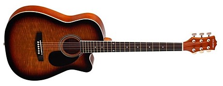 HOMAGE LF-3800CT-SB фолк - гитара с вырезом