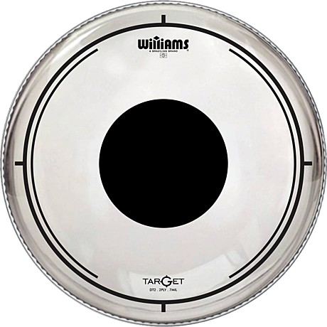 WILLIAMS DT2-7MIL-14 Target Dot Series Clear пластик для малого и том-барабана 14