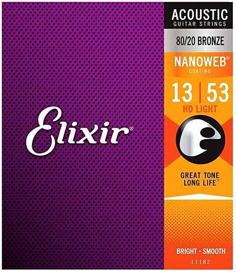 ELIXIR 11182 струны для акустической гитары 13-53