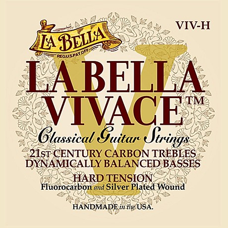 LA BELLA VIV-H Vivace струны для классической гитары, карбон