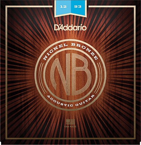 D`ADDARIO NB1253 Nickel Bronze струны для акустической гитары 12-53